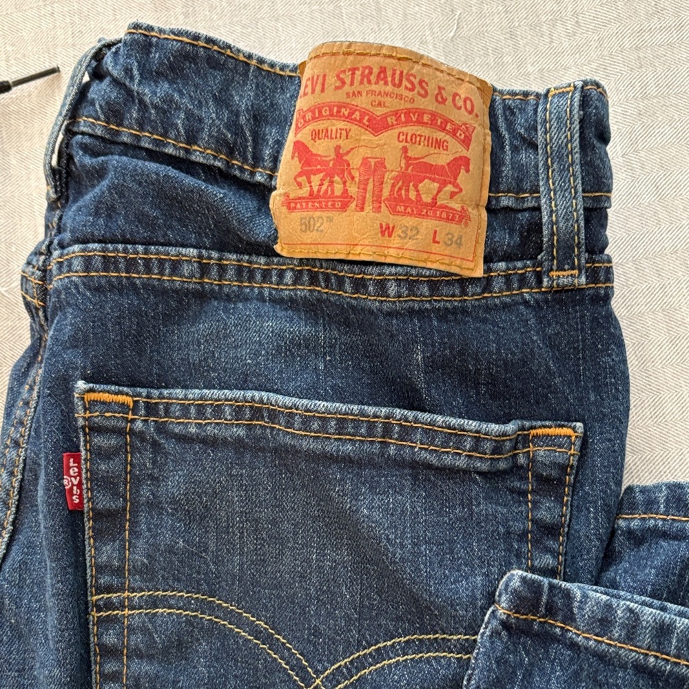 Levi's Dark Blue Straight Jeans